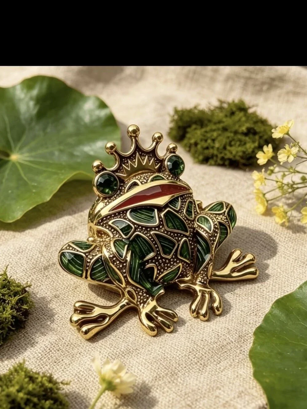 Frog Prince Brooch NEW